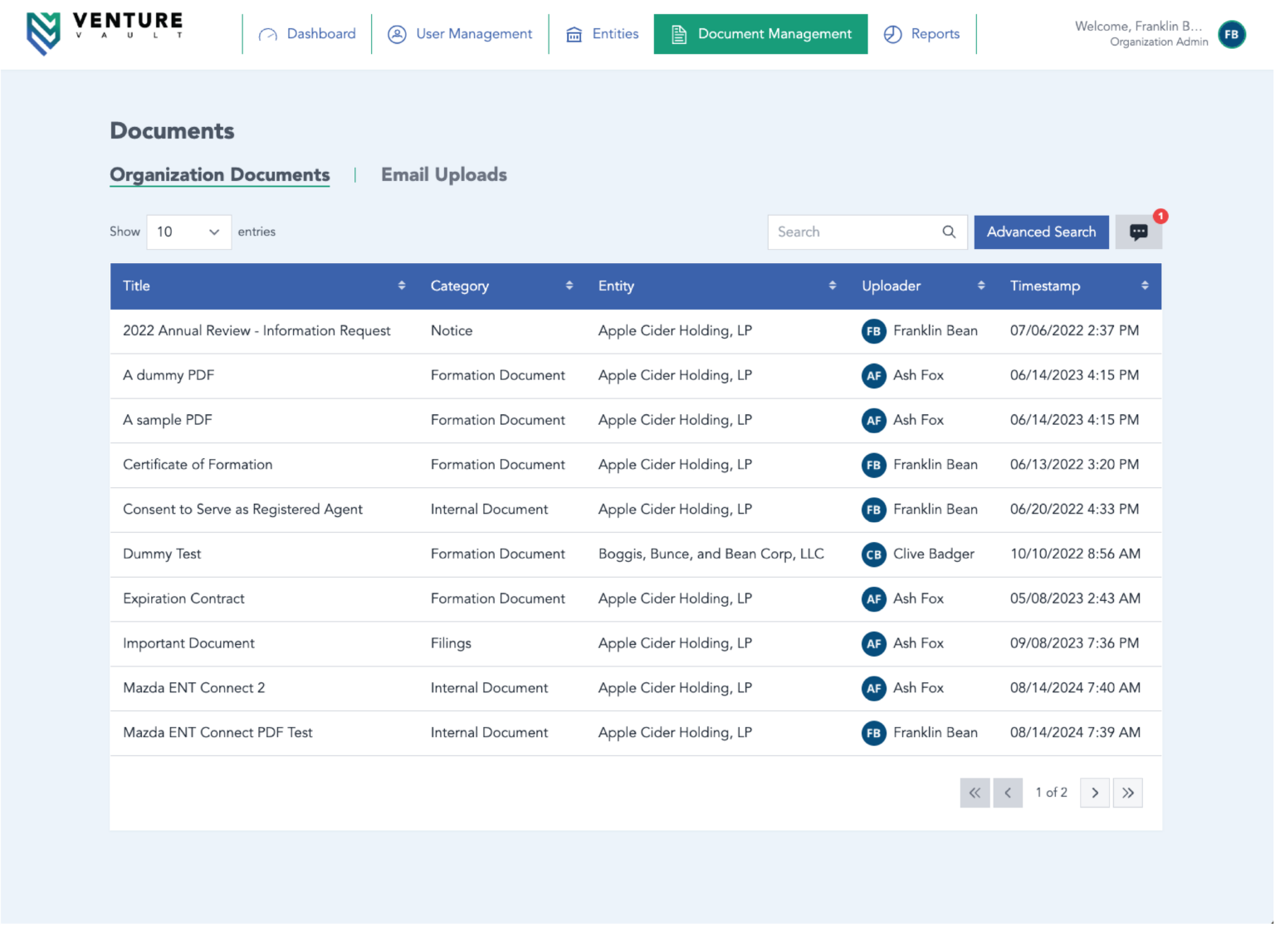 Entity Management & Compliance Services | Venture Vault